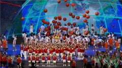 绽放在“篮球世界杯”开幕式的鹅